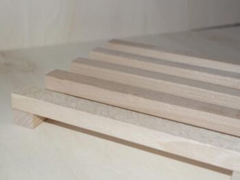 poggia pentola a listelli in legno cm 20 x 20