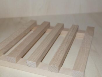 poggia pentola a listelli in legno cm 20 x 20