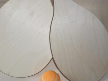 racchettoni da spiaggia in legno cm 47 x 23 x 1,5