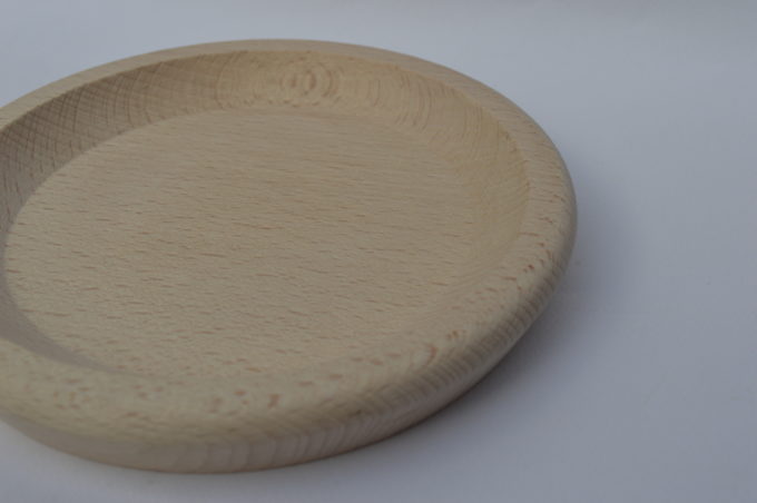 Piatto vassoio in legno di faggio per polenta tondo