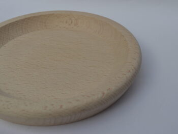 Piatto vassoio in legno di faggio per polenta tondo