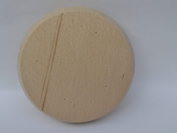 Piatto vassoio in legno di faggio per polenta tondo