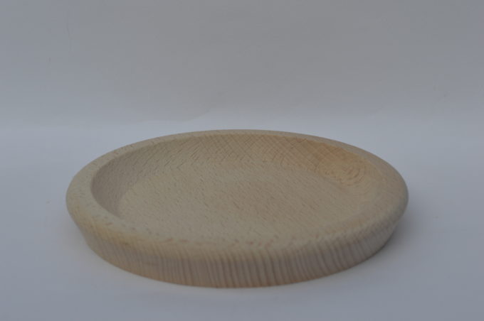 Piatto vassoio in legno di faggio per polenta tondo