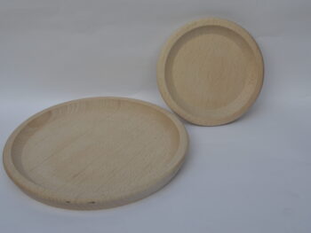 Piatto vassoio in legno di faggio per polenta tondo