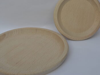 Piatto vassoio in legno di faggio per polenta tondo