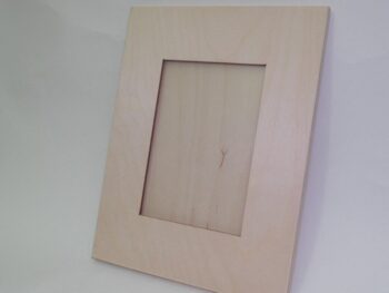 Portafotografie in legno di faggio. fascia larga