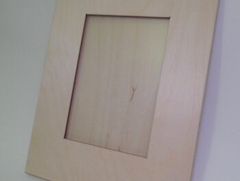 Portafotografie in legno di faggio. fascia larga