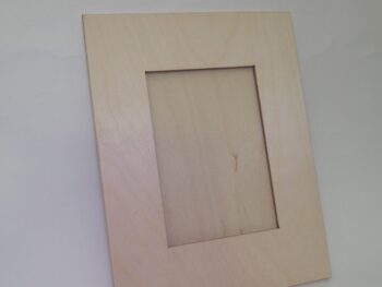 Portafotografie in legno di faggio. fascia larga