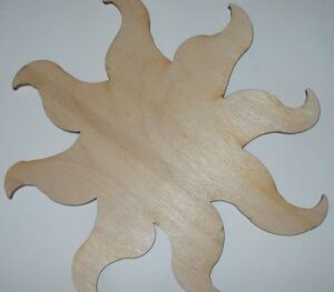 Sagoma in legno soggetto sole