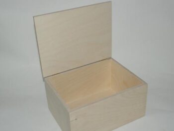 Scatola in legno artigianale cm 22 x 17 x 11, 5