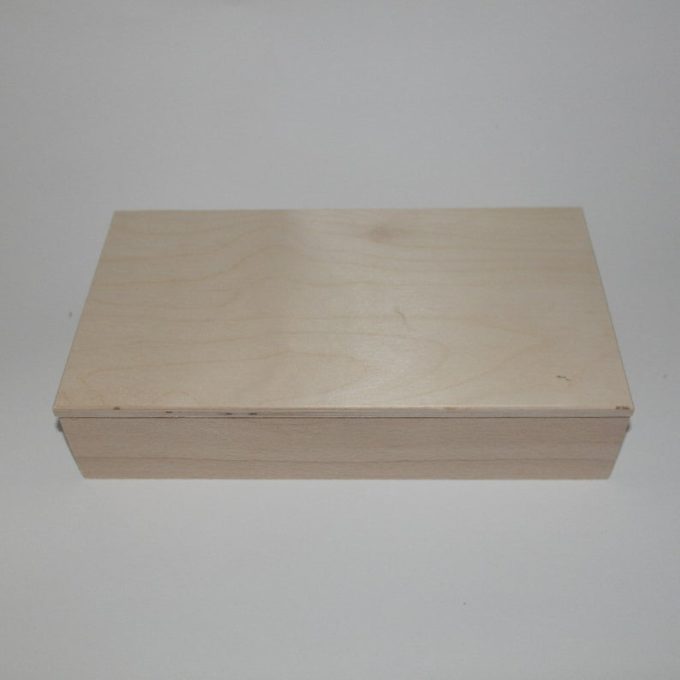 Scatola rettangolare in legno di faggio