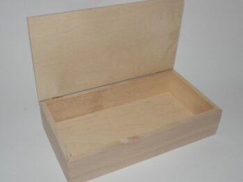 Scatola rettangolare in legno di faggio