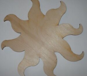 Sagoma in legno soggetto sole