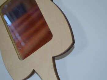 Specchio in legno artigianale