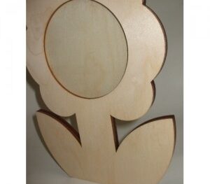 Portafotografie legno di faggio forma fiore