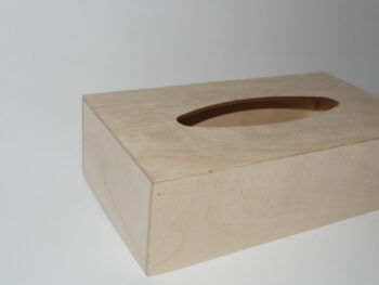 Porta clinex in legno artigianale