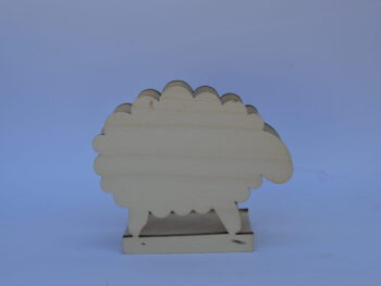 Portatovagliolo legno artigianale sagoma pecora