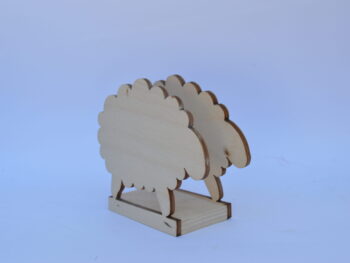 Portatovagliolo legno artigianale sagoma pecora