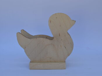 Portatovagliolo legno artigianale sagoma papera