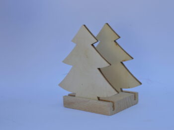 Portatovagliolo legno artigianale sagoma albero