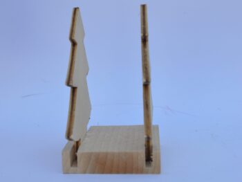 Portatovagliolo legno artigianale sagoma albero