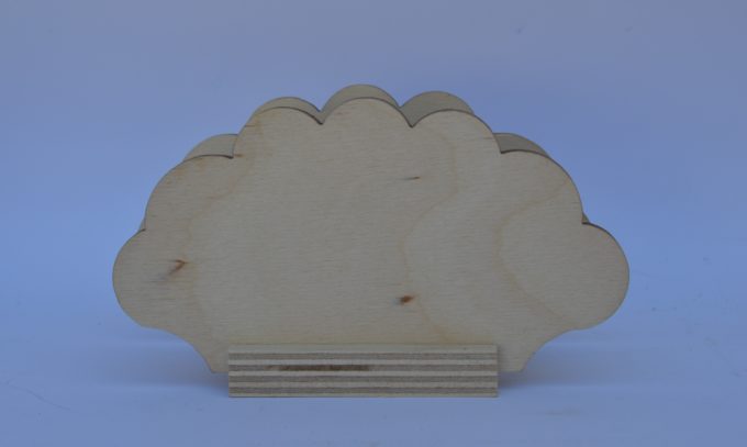 Portatovagliolo legno artigianale sagoma nuvola