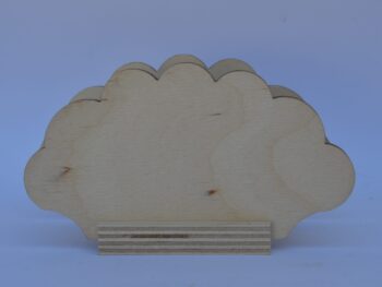 Portatovagliolo legno artigianale sagoma nuvola