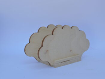 Portatovagliolo legno artigianale sagoma nuvola