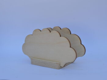 Portatovagliolo legno artigianale sagoma nuvola