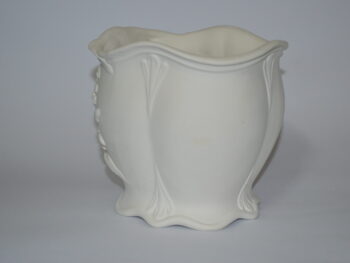 portavaso liberty in terracotta bianca da decorare