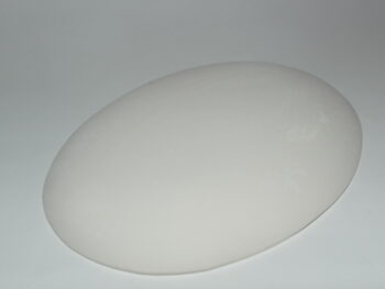 Ovale in terracotta bianco.