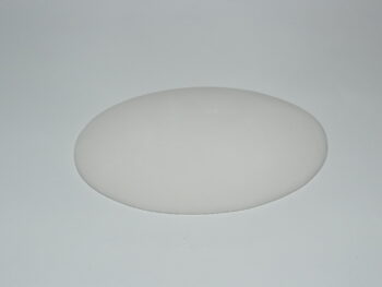 Ovale in terracotta bianco.