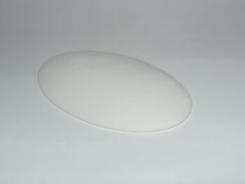 Ovale in terracotta bianco.