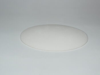 Ovale in terracotta bianco.