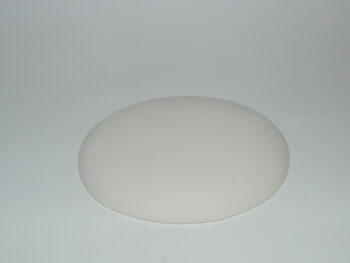 Ovale in terracotta bianco.