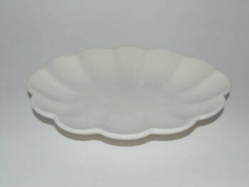 Ciotola ovale in terracotta bianca cm 23