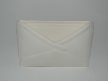 Busta d'appoggio in terracotta bianca da decorare