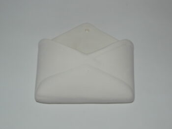 Busta da appendere in terracotta bianca