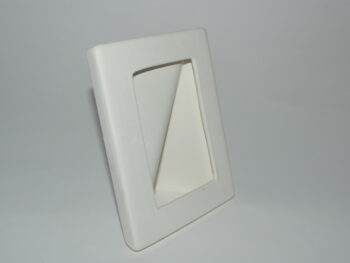 Cornice portafotografia in terracotta bianca cm 15 x 12