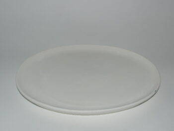 Vassoio ovale in terracotta bianca cm 29