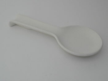 Poggiamestolo in terracotta bianca da decorare