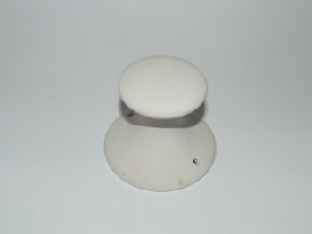 Pomello attaccapanni in terracotta bianca da decorare