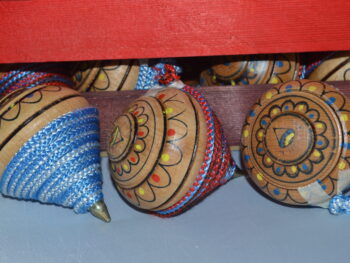 Trottola legno artigianale cm 8