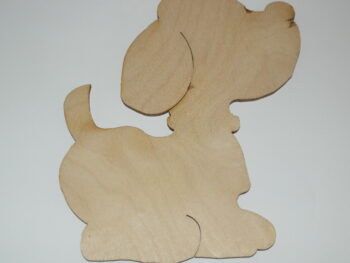 Sagoma cane in legno