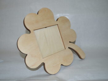 Portafoto fiore in legno