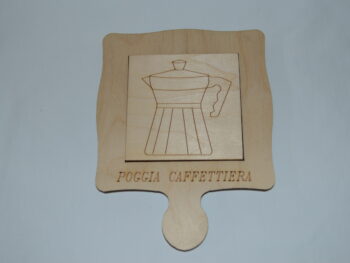 Poggia caffettiera in legno