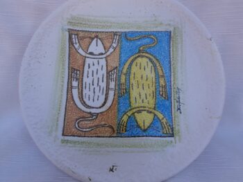 Piatto tondo in ceramica