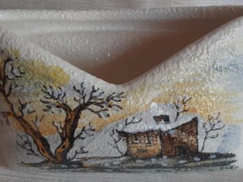 Portaposta in ceramica di castelli