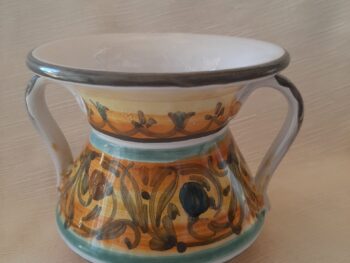 Conca in ceramica dipinta