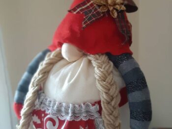 Gnomo fermaporta in stoffa